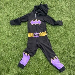 Girls Batman pajama jumpsuit